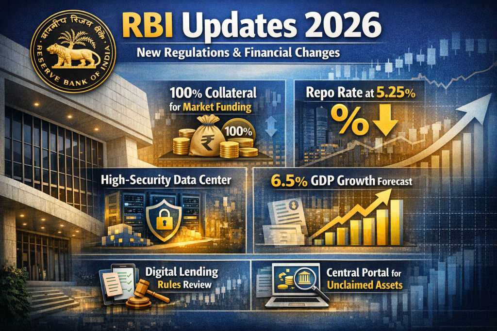 RBI Latest Updates 2026: New Regulations, Repo Rate Changes & Financial System Strengthening